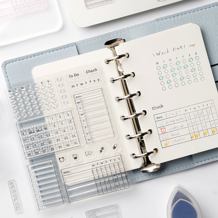 BGM Clear Stamp: Diary - Record Sheet — with packaging