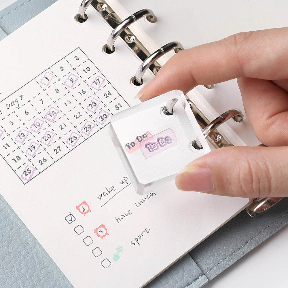 BGM Clear Stamp: Diary - Record Sheet — detail view