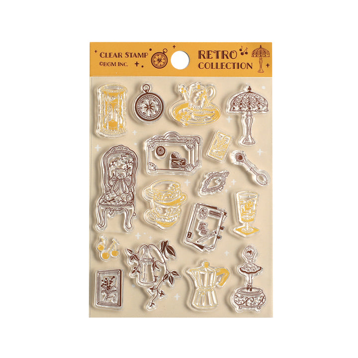 BGM Clear Stamp: Diary - Retro Goods — front view