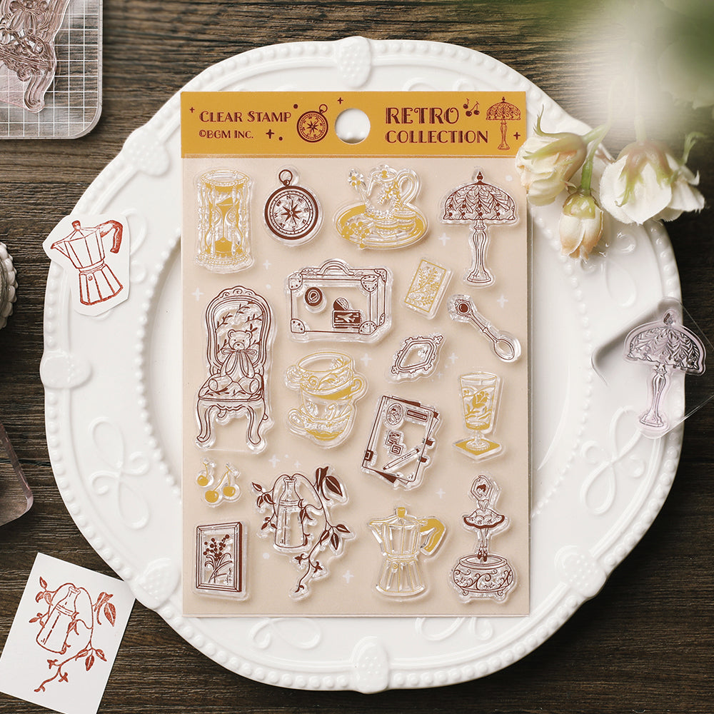 BGM Clear Stamp: Diary - Retro Goods — side view