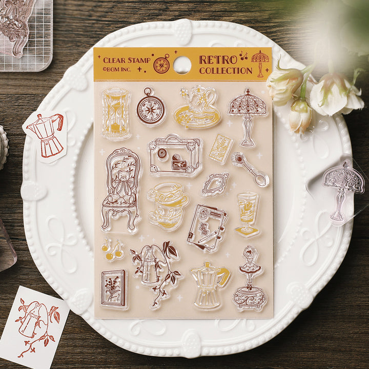 BGM Clear Stamp: Diary - Retro Goods — side view