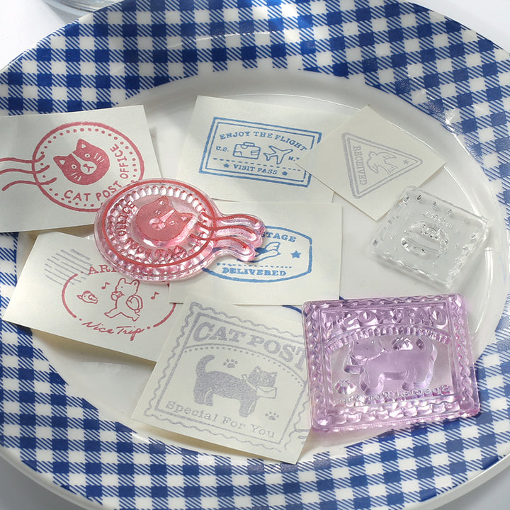 BGM Clear Stamp: Diary in Traveling Stamps — BGM rubber stamp — decorative stamp for journaling and paper craft, at Cityluxe Singapore