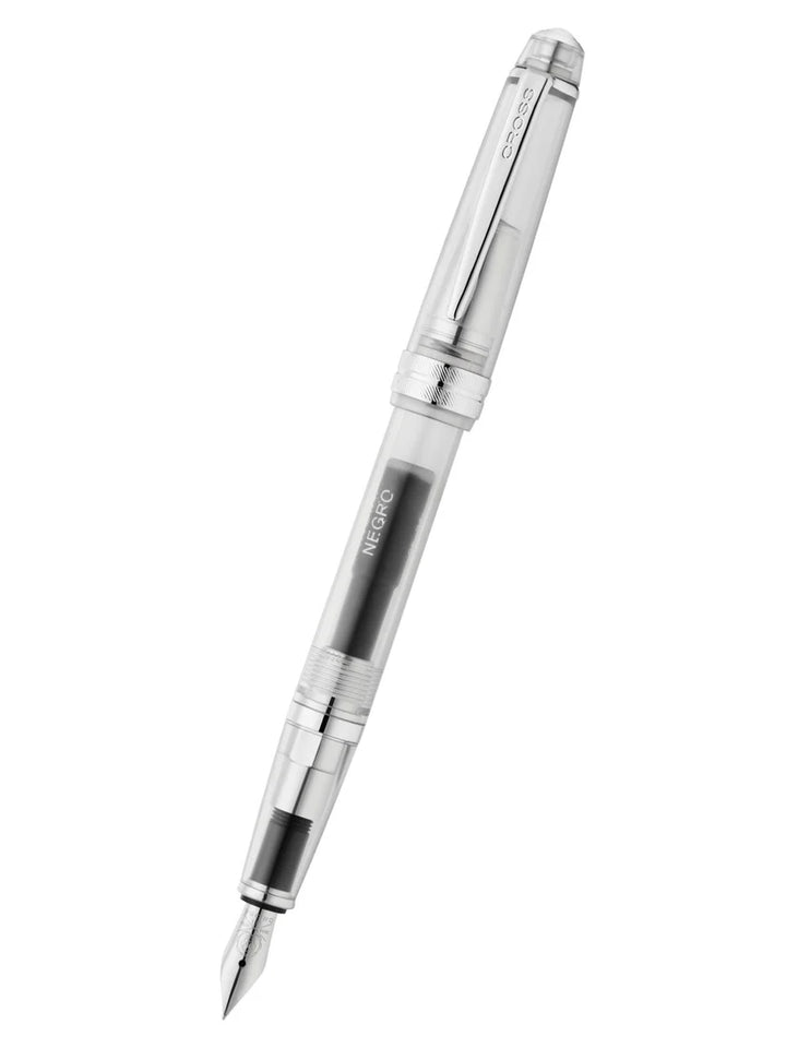 Cross Bailey Light™ Translucent Clear Resin Extra-Fine Nib Fountain Pen — Cross fountain pen — precision nib writing instrument, at Cityluxe Singapore stationery store