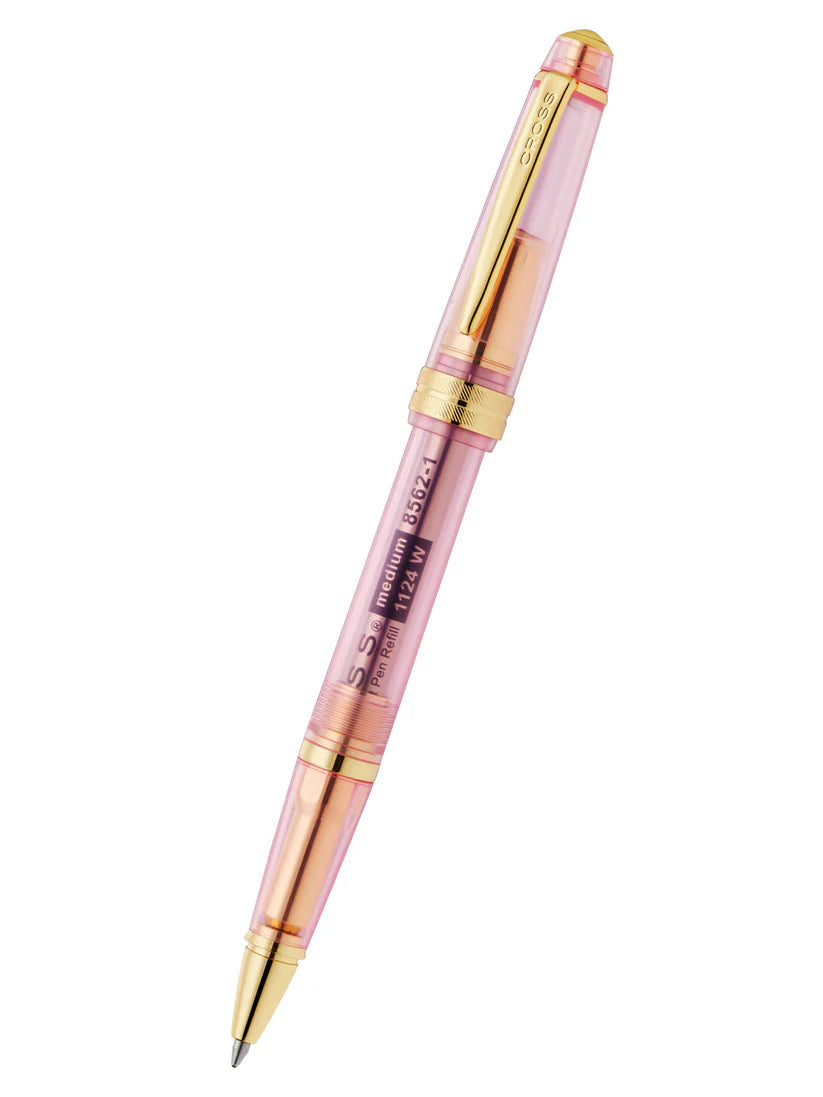 Cross Bailey Light™ Translucent Pink Sapphire Resin Ballpoint Pen — Cross ballpoint pen — reliable smooth-writing everyday pen, at Cityluxe Singapore