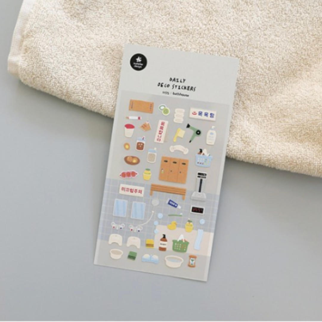 Suatelier Daily Deco Sticker - Bathhouse — detail view