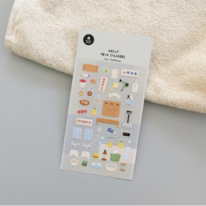 Suatelier Daily Deco Sticker - Bathhouse — detail view