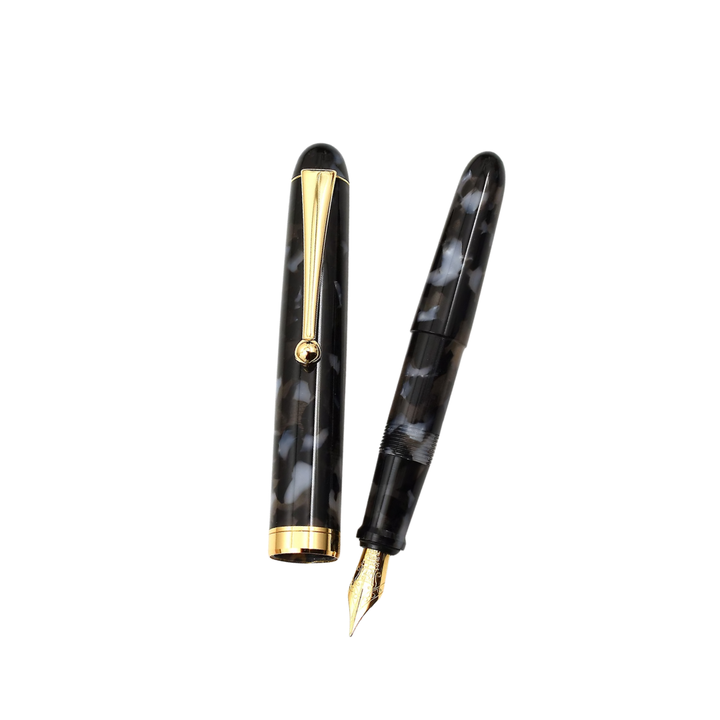 Onishi Hand Made POCKET Fountain Pen with CLIP - Black
