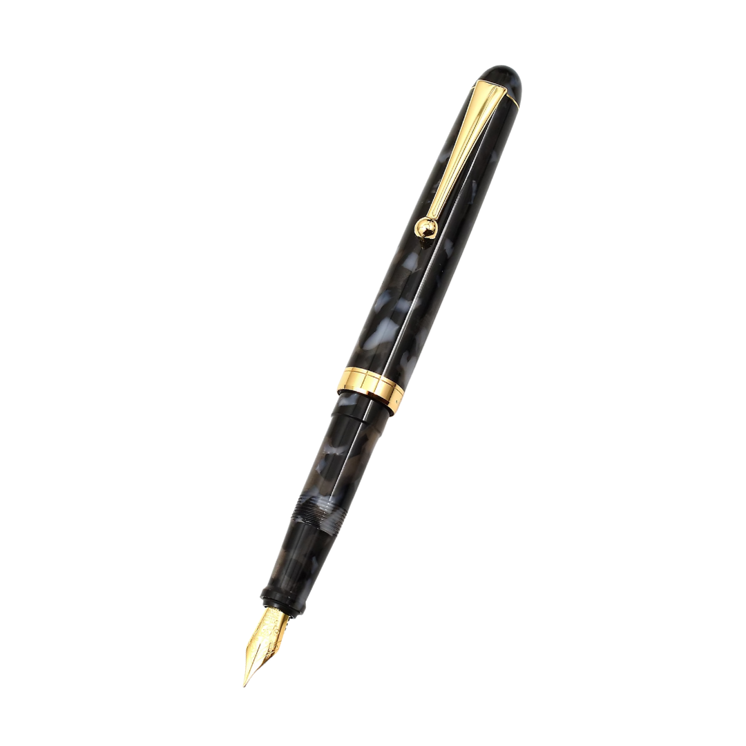 Onishi Hand Made POCKET Fountain Pen with CLIP - Black
