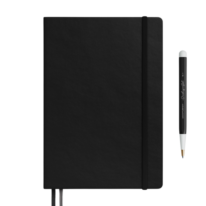 Leuchtturm1917 A5 Medium Hardcover Notebook (Thick, 411 Pages) in Plain / Black — Leuchtturm1917 notebook — quality writing journal with premium paper, at Cityluxe Singapore stationery store