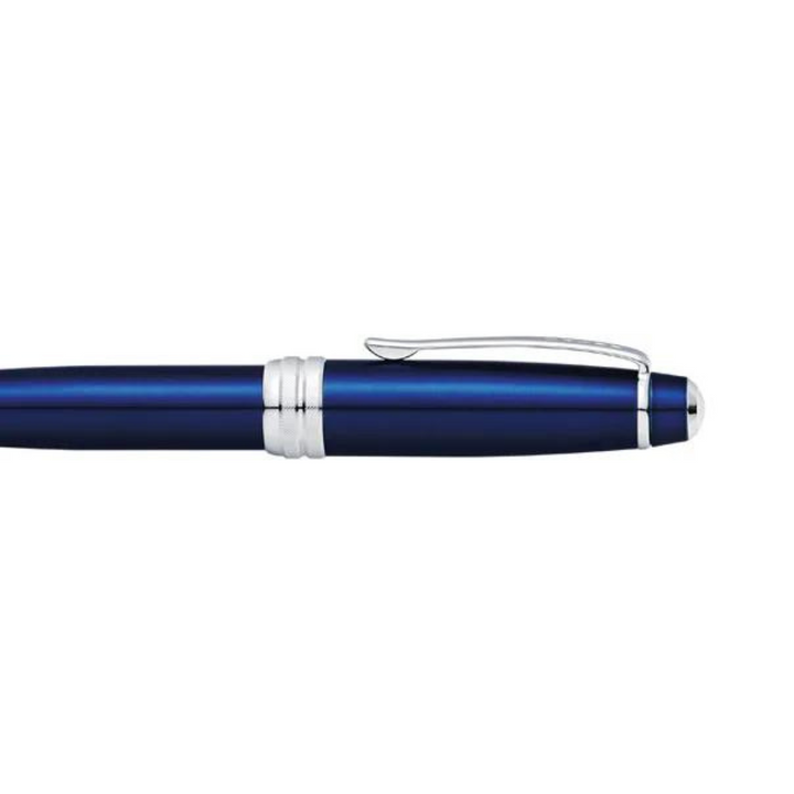 Cross Bailey Fountain Pen in Blue Lacquer (Medium) — Cross fountain pen — precision nib writing instrument, at Cityluxe Singapore stationery store