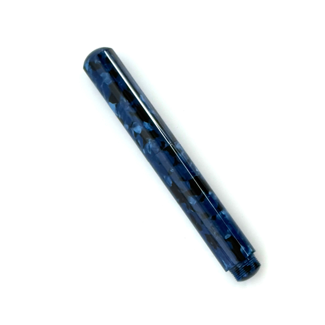 Onishi Hand Made POCKET Fountain Pen (NEW!) - Blue Marble — with packaging