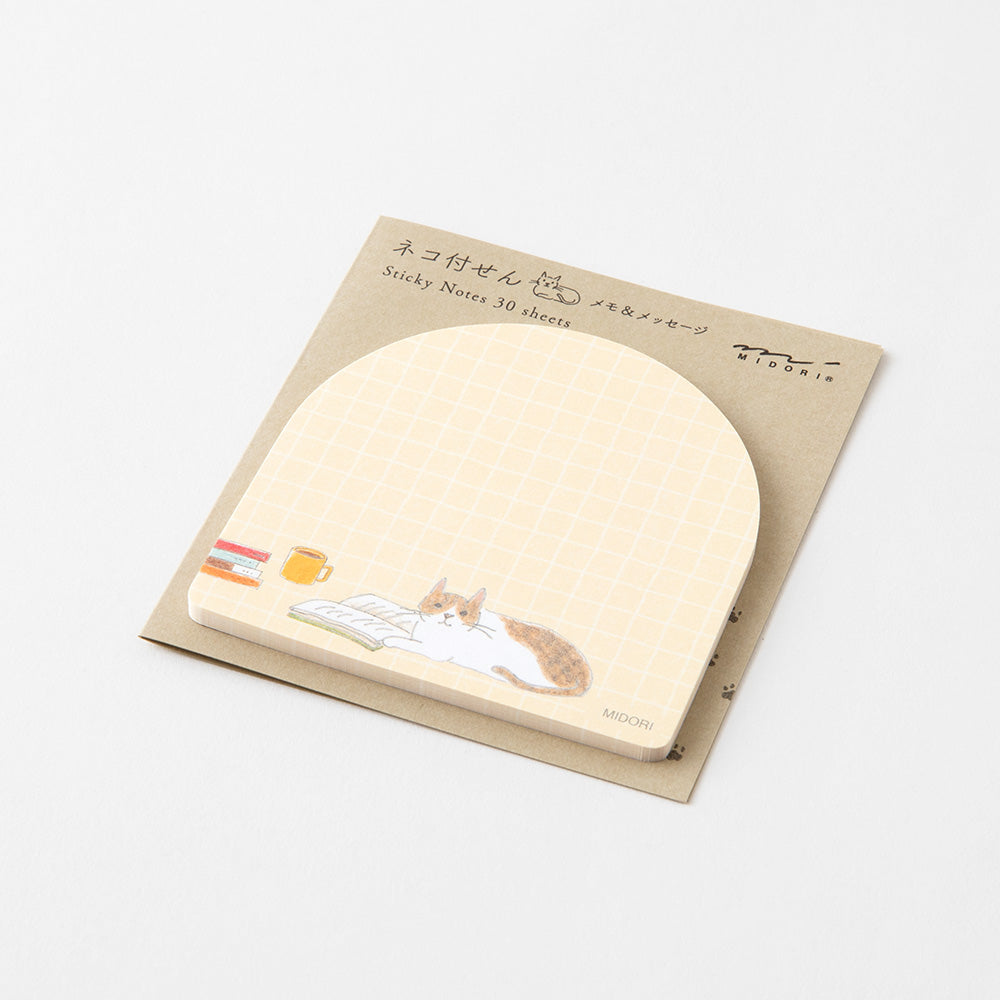 Midori Sticky Notes in Book and Cat — Midori sticky note — premium stationery and lifestyle, at Cityluxe Singapore