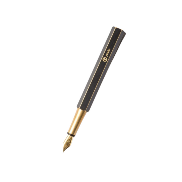 Ystudio Classic Revolve Portable Fountain Pen - Brassing — capped