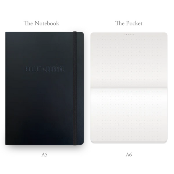 将图片加载到图库查看器，Leuchtturm1917 Bullet Journal Pocket A6 Softcover Notebook - Dotted / Black
