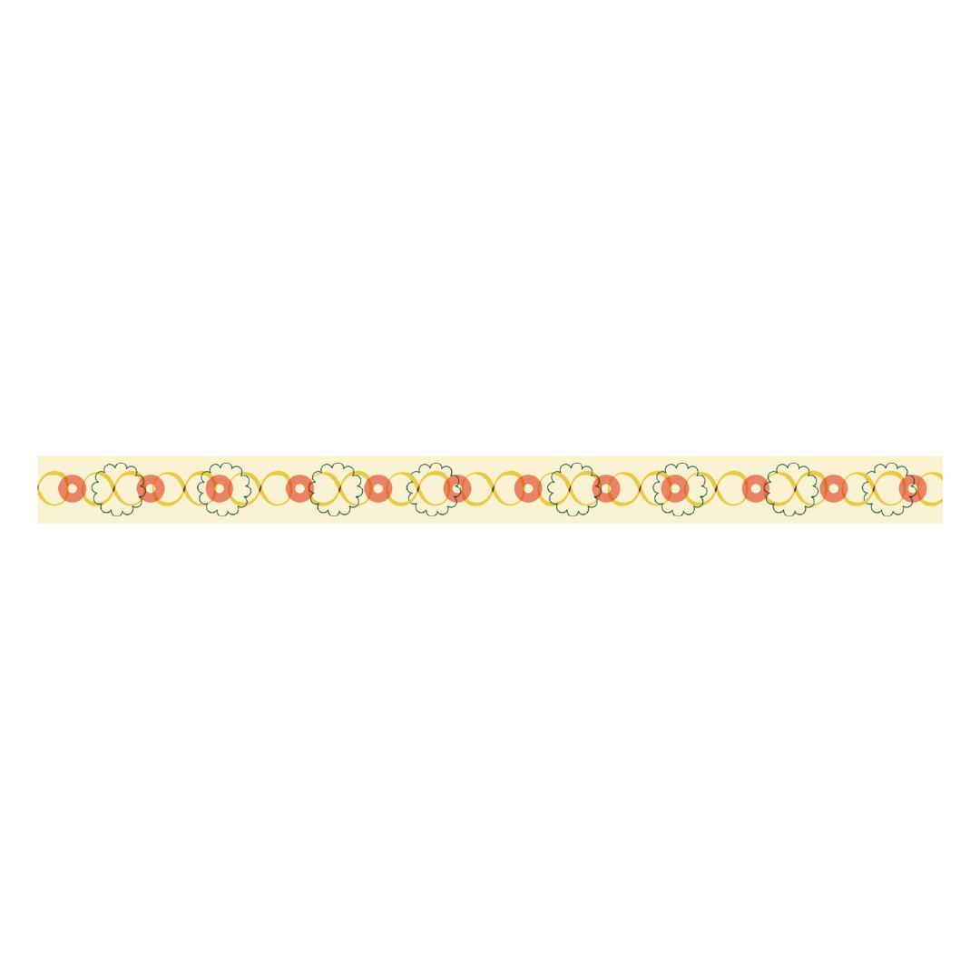 MT 1P Kamoi Retro Design Washi Tape - Button