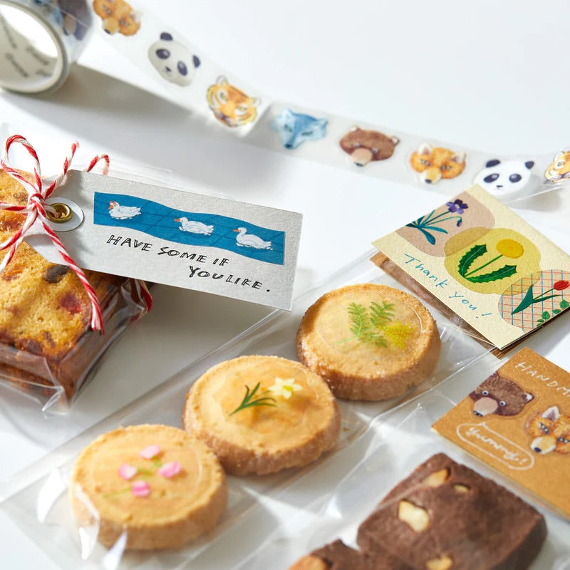 KITTA Soda Transparent Masking Tape (Sticker Type) - Zoo