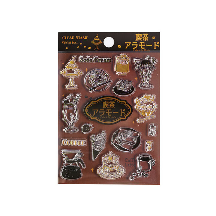 BGM Clear Stamp: Diary in Cafe Alamode — BGM clear stamp — premium stationery, at Cityluxe Singapore