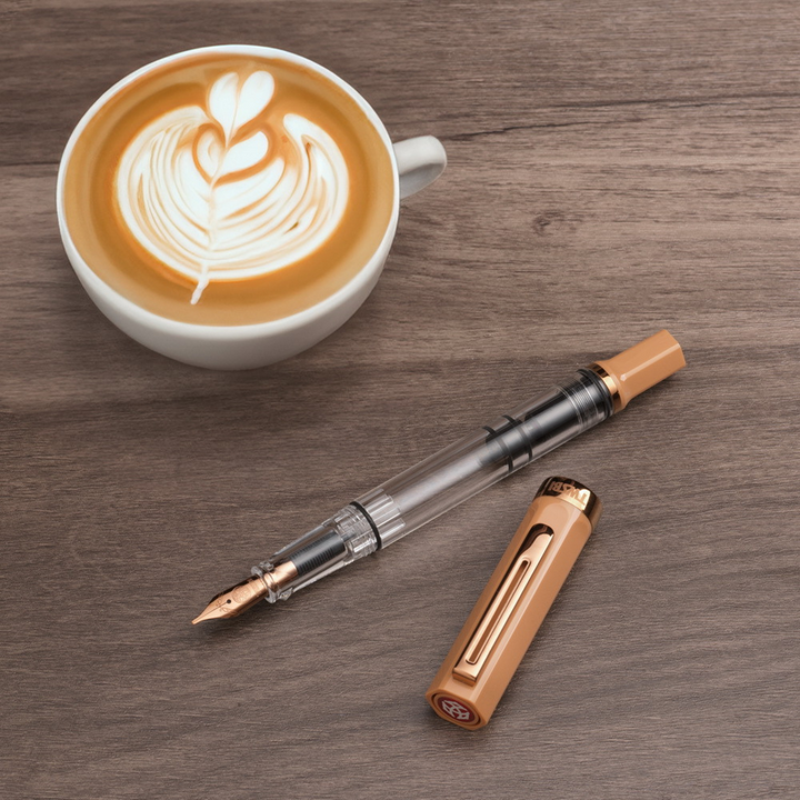 TWSBI ECO Fountain Pen in Caffe &amp; Bronze — TWSBI fountain pen — precision nib writing instrument, at Cityluxe Singapore stationery store