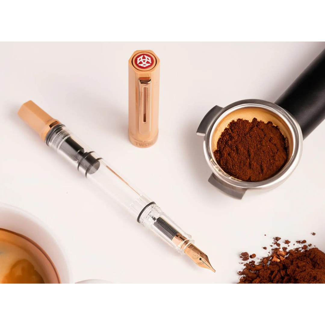 TWSBI ECO Fountain Pen in Caffe &amp; Bronze — TWSBI fountain pen — precision nib writing instrument, at Cityluxe Singapore stationery store