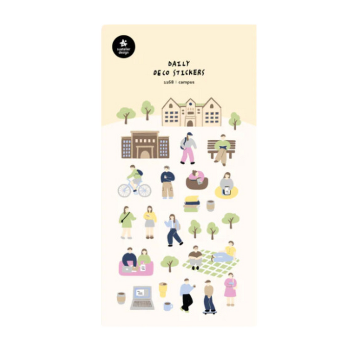 Suatelier Daily Deco Sticker - Campus — front view