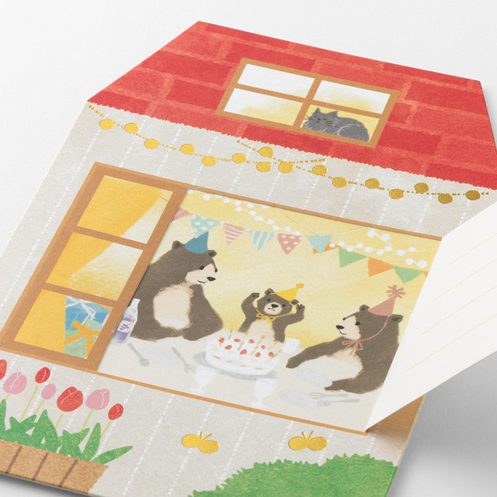 Midori Peel Back and Open Card — flat lay