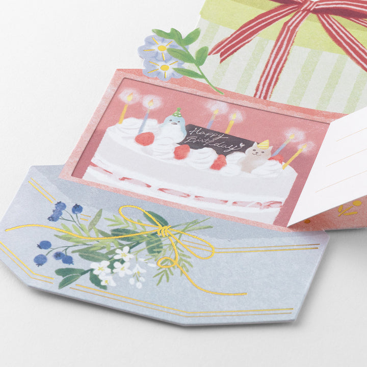 Midori Peel Back and Open Card — flat lay
