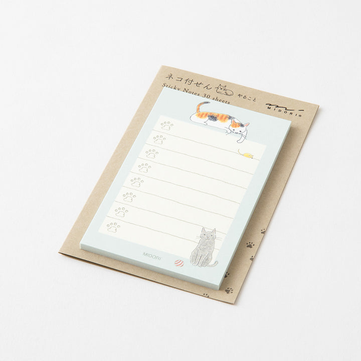 Midori Sticky Notes To Do in Cat Green — Midori sticky note — premium stationery and lifestyle, at Cityluxe Singapore