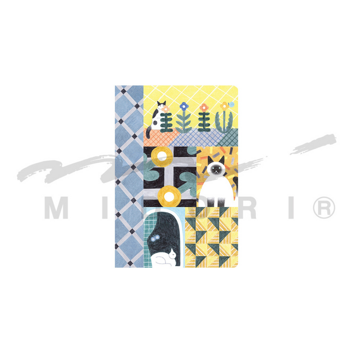 Midori Yuru Log Notebook [B6] in Cat — Midori notebook — quality writing journal with premium paper, at Cityluxe Singapore stationery store