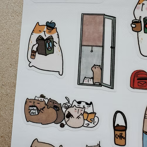 Catdoo Sticker - A Cat’s Quiet Life — detail view