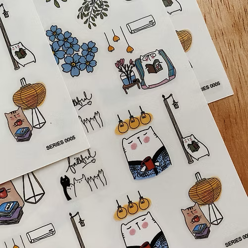 Catdoo Sticker in Enjoy Life — Catdoo decorative sticker — for journaling, planners and scrapbooking, at Cityluxe Singapore