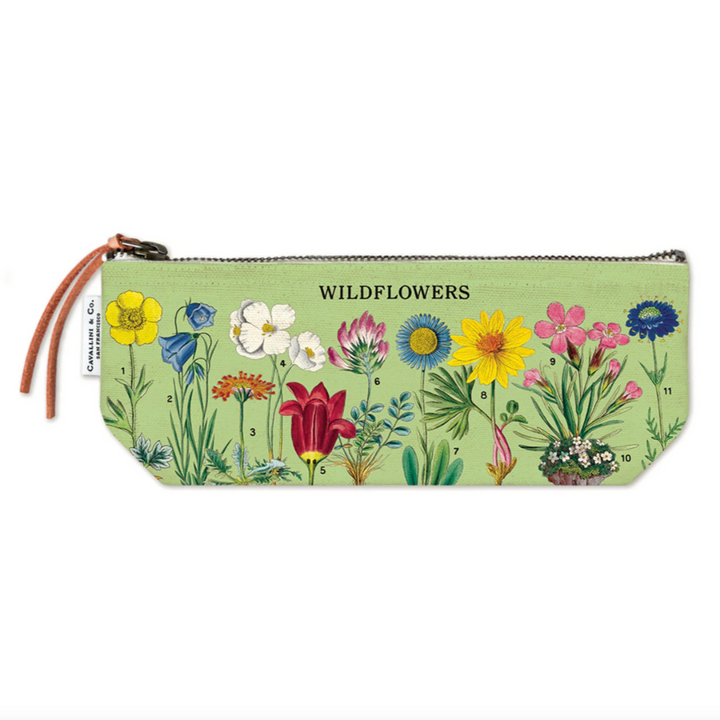 Cavallini Vintage Mini Pouch - Wildflowers