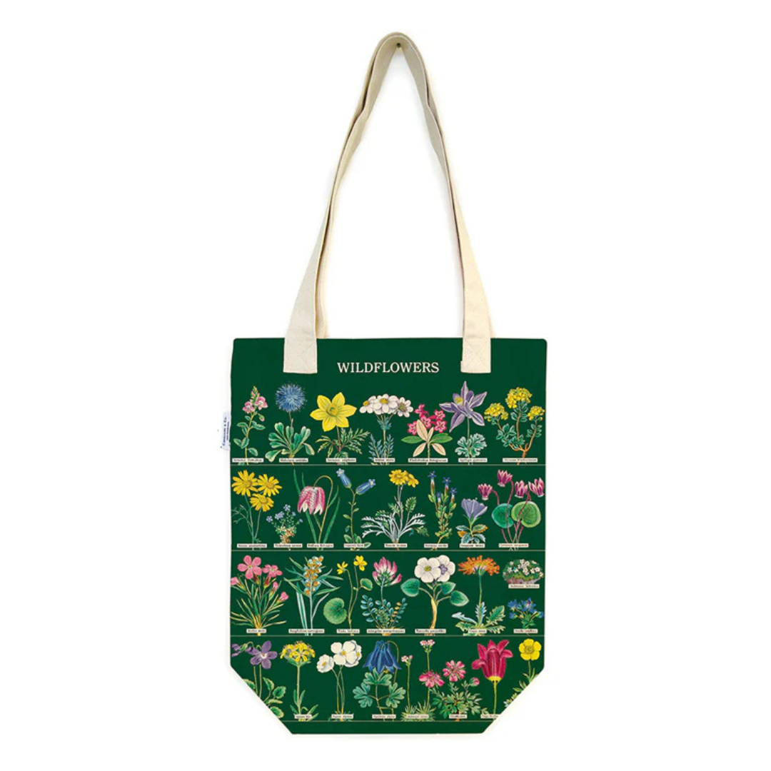 Colorado Wildflowers Tote Bag - Reusable Canvas Tote | Hand-Printed in Fort Collins