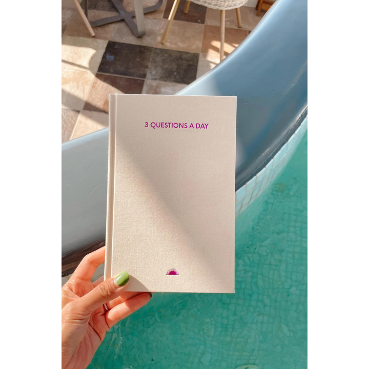 Chai Sunrise 3 Questions a Day Journal in Wood — Chai Sunrise notebook — quality writing journal with premium paper, at Cityluxe Singapore stationery store