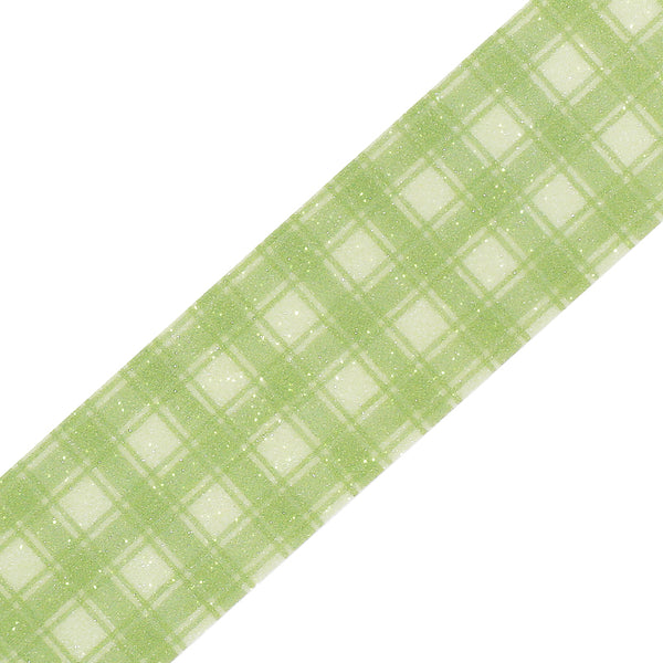 Load image into Gallery viewer, BGM Kira Fuwa Sugar Masking Tape - Check Green Tea
