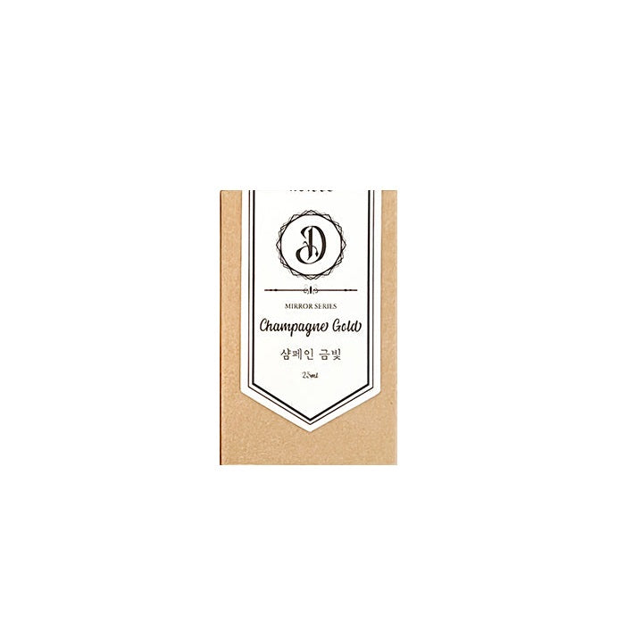 Dominant Industry Mirror 25ml Ink Bottle (for Dip Pen) in Champagne — Dominant Industry fountain pen ink — premium bottled ink for writing, at Cityluxe Singapore