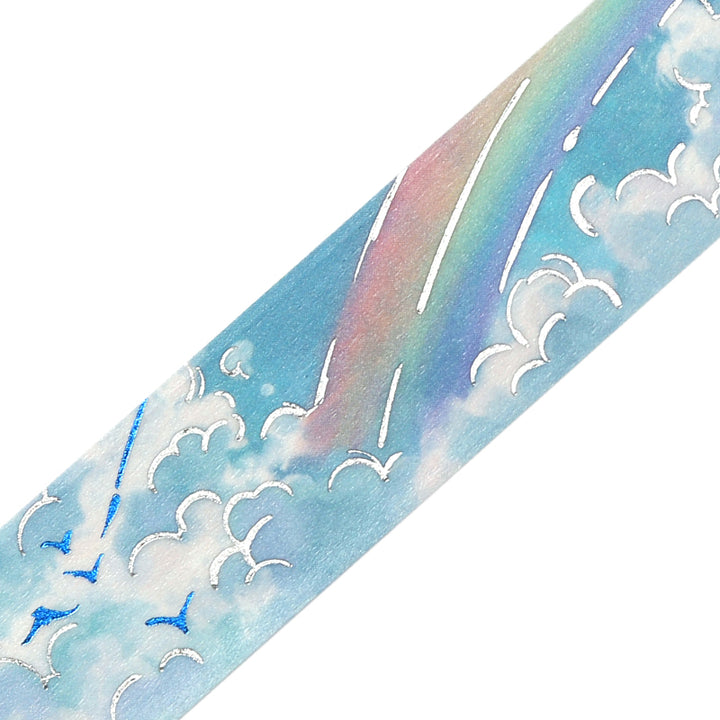 BGM Foil Stamping Masking Tape: Sky Encyclopedia in Clear Skies — BGM masking tape — decorative paper tape for journaling and scrapbooking, at Cityluxe Singapore
