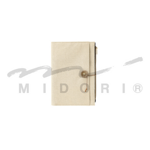 Midori Yuru Log Notebook Cover [B6] - Cloth Beige