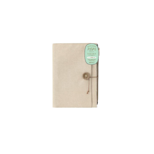 Load image into Gallery viewer, Midori Yuru Log Notebook Cover [B6] - Cloth Beige
