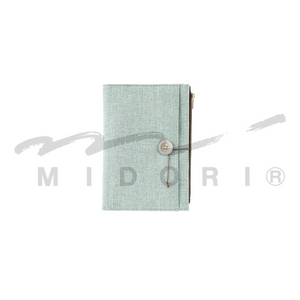 Midori Yuru Log Notebook Cover [B6] - Cloth Light Blue