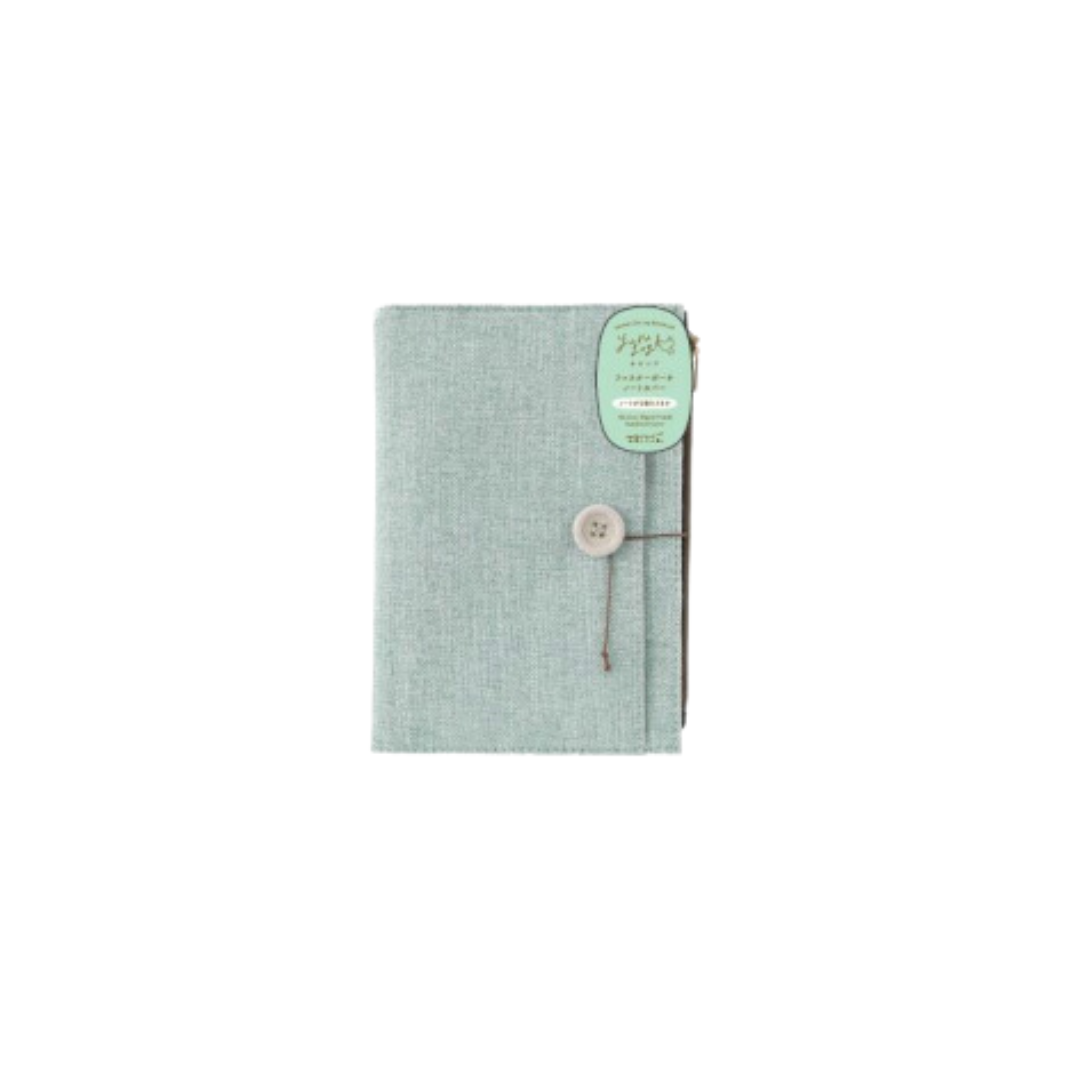 Midori Yuru Log Notebook Cover [B6] - Cloth Light Blue