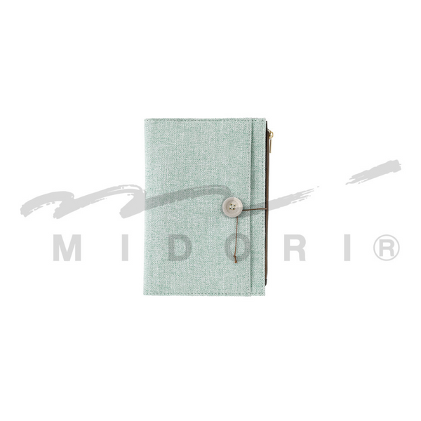 Load image into Gallery viewer, Midori Yuru Log Notebook Cover [B6] - Cloth Light Blue
