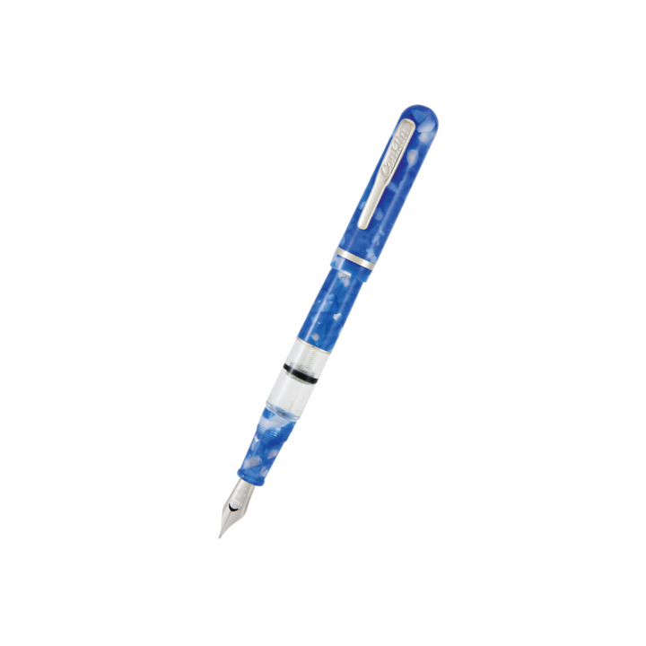 Conklin Heritage Word Gauge Collection Fountain Pen Blue — capped