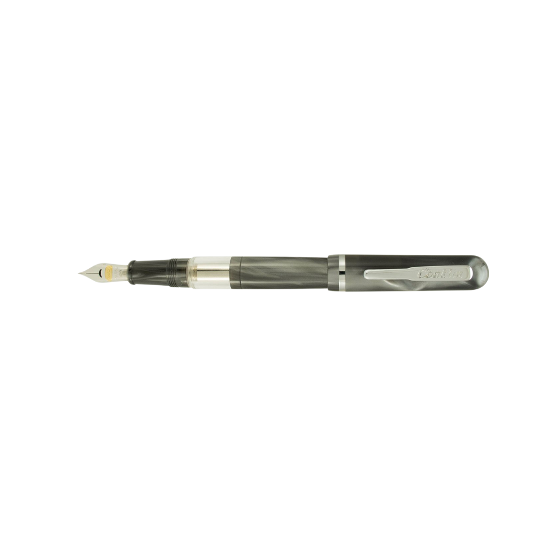 Conkline Conklin Heritage Sleeve Filler Collection Fountain Pen Grey Swirl Fine ...