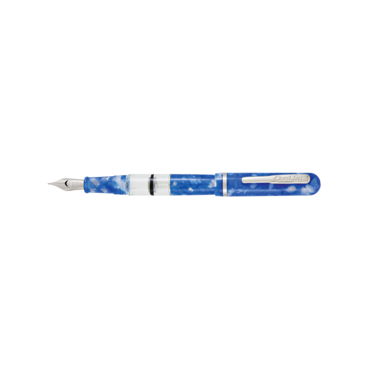 Conklin Heritage Word Gauge Collection Fountain Pen Blue — nib close-up