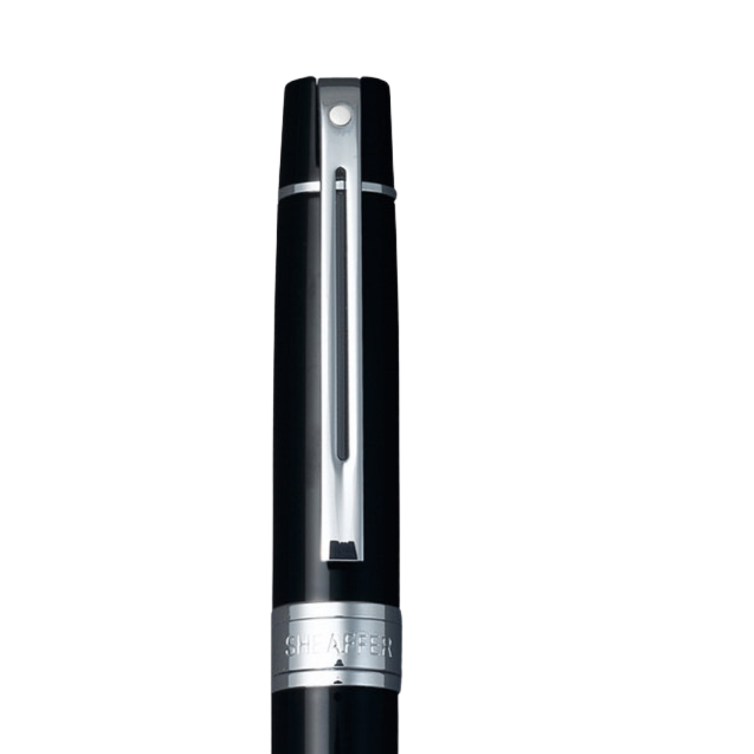 Sheaffer 300 E9312 Glossy Black With Chrome Trim Ballpoint Pen (WW30)