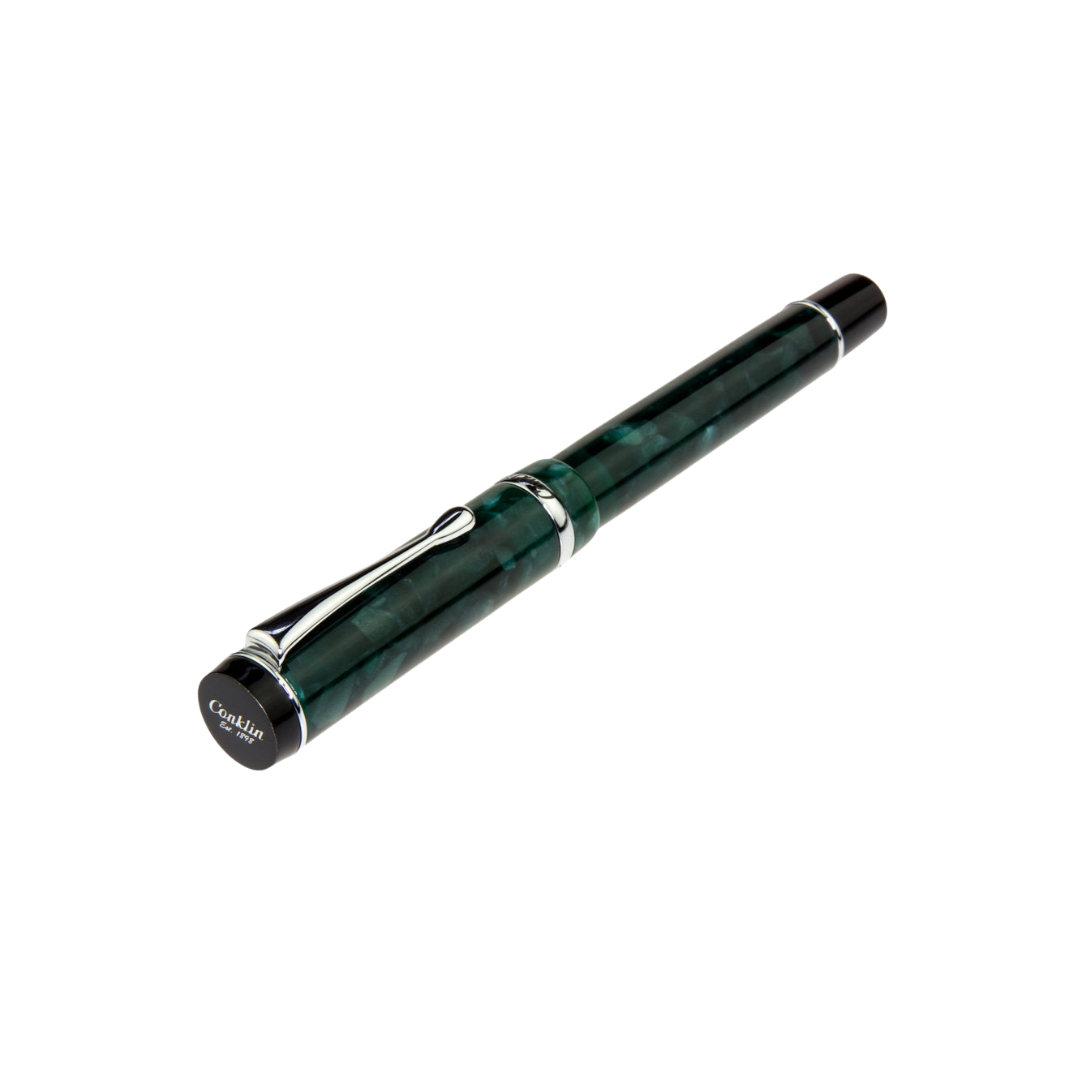 Conklin Duragraph Fountain Pen Forest Green Fine — Conklin fountain pen — precision nib writing instrument, at Cityluxe Singapore stationery store