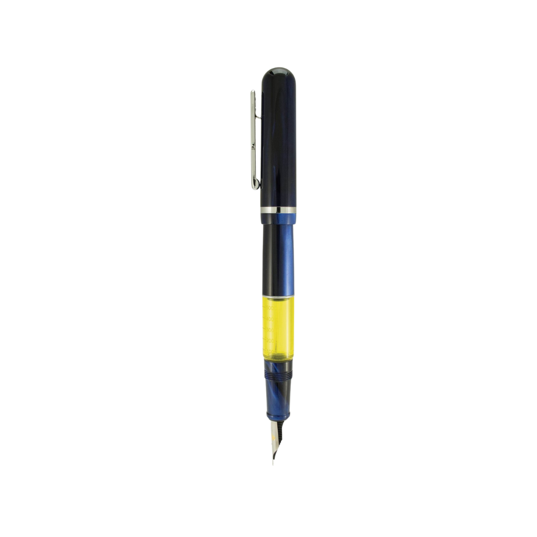 Conklin Heritage Word Gauge Fountain Pen Blue Swirl — Conklin fountain pen — precision nib writing instrument, at Cityluxe Singapore stationery store