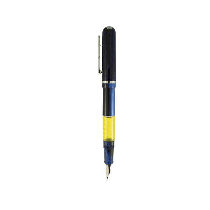 Conklin Heritage Word Gauge Fountain Pen Blue Swirl — Conklin fountain pen — precision nib writing instrument, at Cityluxe Singapore stationery store