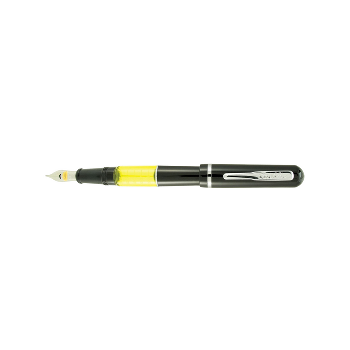 Conklin Heritage Word Gauge Black Fountain Pen — writing at an angle