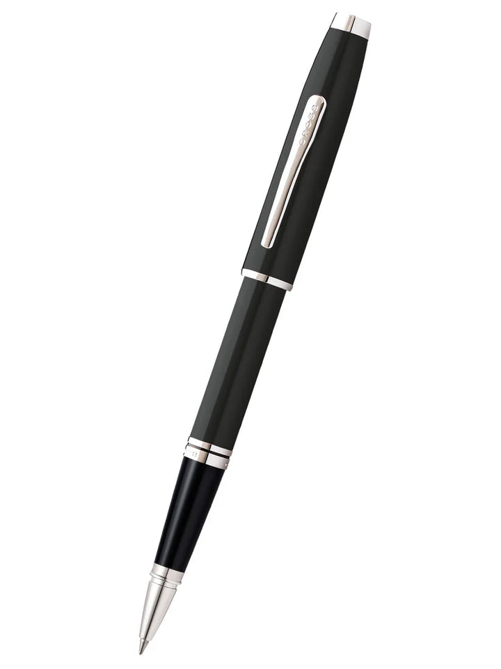 Cross Coventry Black Lacquer Rollerball Pen — Cross rollerball pen — fluid gel ink writing instrument, at Cityluxe Singapore
